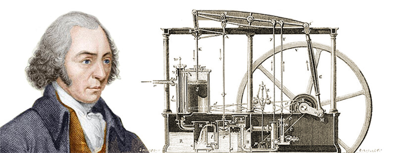 Máy hơi nước của James Watt - 1784