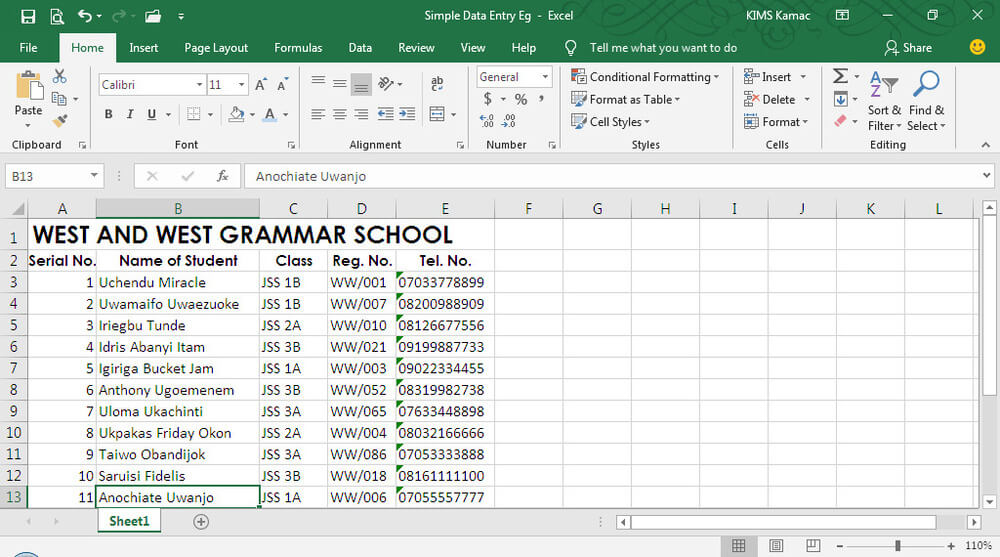 Bước 4: Sheet SCT_131