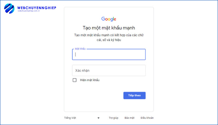 tạo tài khoản gmail