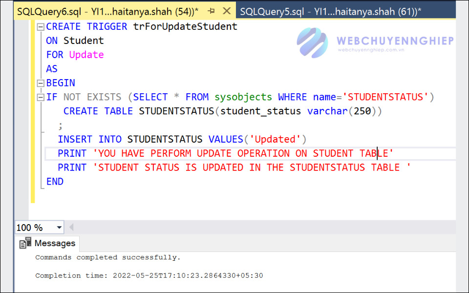 lệnh create sql